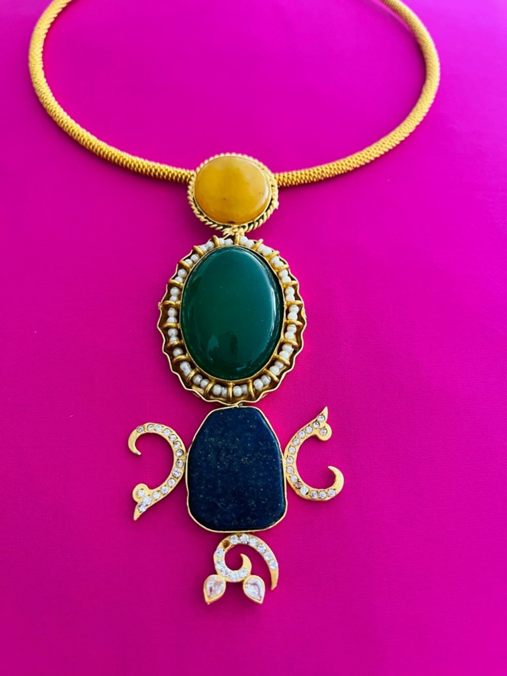Rare unique Indian choker necklace